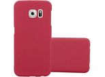 Cadorabo Custodia Protettiva Per Samsung Galaxy S6 Edge Custodia In Rosso Custodia Rigida Per Telefono Cellulare Cover