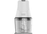 Black & Decker BXCH260E Tritaverdure Elettrico 0,5 L 260 W Trasparente, Bianco