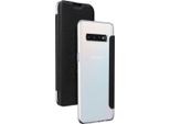 Bigben Connected, Custodia Antiurto Samsung Galaxy S10 Folio Con Portacarte Integrato, Nero Trasparente