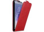 Cadorabo Cover Per Samsung Galaxy J4 2018 Cover Protettiva In Rosso Flip Case Custodia Per Telefono Cellulare Cover