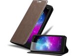 Cadorabo Custodia Per Zte Blade A3 2019 Cover Protettiva In Marrone Custodia Per Cellulare Cover Chiusura Magnetica