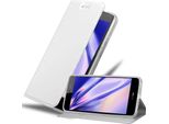 Cadorabo Custodia Per Cellulare Per Honor 5C Custodia Protettiva In Argento Cover Etui Book Case Booklet