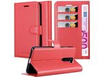 Cadorabo Custodia Per Xiaomi Redmi Note 8 Pro Cover Protettiva In Rosso Custodia Per Cellulare Cover Chiusura Magnetica