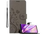 Cadorabo Cover Per Samsung Galaxy Note 9 Cover Protettiva In Grigio Cover Protettiva Cover Per Telefono Cellulare Cover Fiori Custodia Fiore