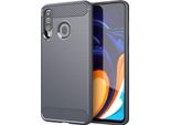 Custodia Cadorabo Per Samsung Galaxy A20S In Tpu Grigio Protettivo Custodia Cover Telefono Cellulare