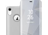 Cadorabo Custodia Del Telefono Cellulare Per Apple Iphone Xr In Argento Copertura Posteriore Copertura Protettiva Copertura Libro Custodia