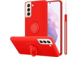 Cadorabo Custodia Per Samsung Galaxy S21 Plus Custodia Protettiva In Rosso Custodia Per Telefono Cellulare Tpu Custodia Cover