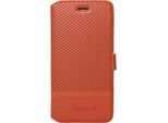 FaçOnnable, Custodia Folio Microforata Per Apple Iphone 6/Iphone 6S Con Portacarte, Arancione