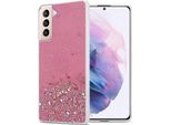 Cadorabo Custodia Per Samsung Galaxy S21 Plus Custodia Protettiva In Rosa Custodia Del Telefono Cellulare Custodia Tpu Custodia Glitter Cover Custodia Glitter