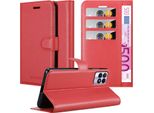 Cadorabo Cover Per Realme 8I / Narzo 50 4G Cover Protettiva In Rosso Custodia Per Cellulare Cover Chiusura Magnetica