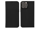 DBRAMANTE1928, Custodia Folio Per Apple Iphone 14 Pro Max Modello Oslo In Pelle Con Portacarte, Nero