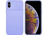 Custodia Cadorabo Per Apple Iphone Xs Max Custodia Protettiva In Viola Custodia Del Telefono Cellulare Tpu Custodia Cover Fotocamera Protezione