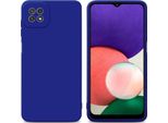 Cadorabo Cover Per Samsung Galaxy A22 5G Cover Protettiva In Tpu Blu Custodia In Silicone Custodia Per Telefono Cellulare