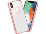 Cadorabo Custodia Protettiva Per Apple Iphone X / Xs Caso In Trasparente Telefono Cellulare Copertura Tpu Caso Cromo