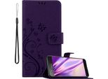 Cadorabo Cover Per Sony Xperia XZ1 Compact Cover Protettiva In Viola Cover Protettiva Cover Telefono Cellulare Custodia Fiori Fiore