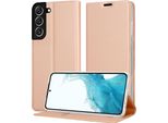 Cadorabo Custodia Per Cellulare Per Samsung Galaxy S22 Custodia Protettiva In Rosa Cover Etui Book Case Booklet