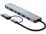 Urban Factory MHC70UF, Cavo, Usb 3.2 Gen 1 (3.1 Gen 1) Tipo-A + Tipo-C, Grigio, Grigio Siderale, 5 Gbit/S, Alluminio