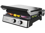 Cecotec Rock'ngrill Blaze Griglia Elettrica. 2400W, Rivestimento In Rockstone, Facile Da Pulire, Apertura A 180°, Senza Bpa, Superficie Di Cottura 29X23 Cm, Temperatura Regolabile