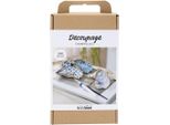Creativ Company Kit Artigianale Decoupage Conchiglie Di Ostrica Blu Kit Artigianale