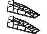 Wiltec 2X Rampa Di Carico Fino A 2 Tonnellate Per Coppia, 835 X 320 X 280 Mm, Rampa Di Carico Per Veicoli, Rampe Di Carico In Acciaio