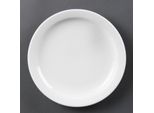Piatto Olympia In Whiteware Con Bordo Stretto 20 Cm (12 Pezzi)