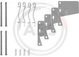 A.B.S. 0910Q Kit Accessori Pastiglie Freno A Disco Anteriore Per Ford Capri Iii (Gecp) Granada (Gu) Capri (Ecj) Escort I (Afh, Ath) Granada (Ggtl, Ggfl) Taunus