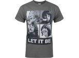 Maglietta The Beatles Herren Let It Be NS4022 (S) (Anthrazit)