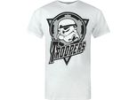 Star Wars - Maglietta "Imperial Trooper"" Da Uomo NS5576 (S) (Bianco)"