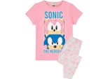 Sonic The Hedgehog - Pigiama Per Bambina NS5764 (140) (Rosa/Grigio)