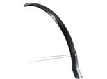Eurofender Snello Ala Anteriore Pvc 28 Pollici 51 Mm Nero Lucido