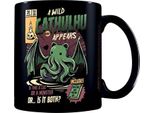 Ilustrata - Tazza Da Caffè "Cathulhu"" PM2481 (Taglia Unica) (Nero/Verde)"