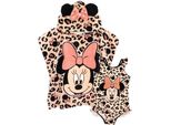 Disney - Set Costume Da Bagno E Poncho Per Bambina NS6398 (104) (Rosa)