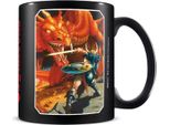 Dungeons & Dragons - Tazza Da Caffè PM5896 (Taglia Unica) (Nero/Arancio/Rosso)