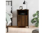 Maison Exclusive - Comodino Effetto Rovere Marrone 40X42X60 Cm Materiale Ligneo