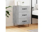 Maison Exclusive - Comodino Grigio Cemento 40X40X66 Cm Materiale Ligneo