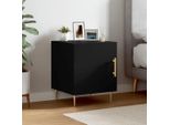 Maison Exclusive - Comodino Nero 40X40X50 Cm Materiale Ligneo