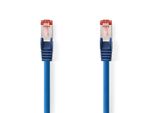 Cavo Di Rete CAT6 | RJ45 Maschio | RJ45 Maschio | S/Ftp | 3,00 M | Rotondo | Lszh | Blu | Etichetta