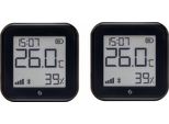Shelly Sensore Di Temperatura E Umidità Wlan Plus H&T Gen. 3, Bt, Nero, 2 Pezzi