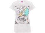 Disney Damen Maglietta Poster La Bella E La Bestia NS4284 (S) (Weiß)