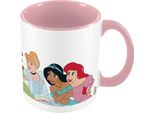 Principessa Disney - Tazza Da Caffè, Personaggi PM9106 (Taglia Unica) (Bianco/Rosa)