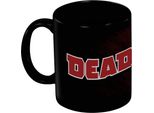 Deadpool - Tazza Da Caffè Con Logo PM10605 (12 Cm X 10,5 Cm X 8,7 Cm) (Nero/Rosso)