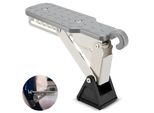 Gradino Pieghevole Regolabile Per Auto - Pedale Universale Di Accesso Al Tetto Con Regolazione A 7 Gradini Per Autocarri E Autovetture, Argento