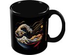 Threadless - Tazza Da Caffè "Noodle Wave"" PM11343 (Taglia Unica) (Nero)"