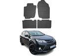 2013-1019 Toyota RAV4 Tappetini In Gomma Nera 4 Pz