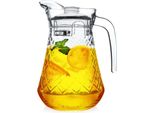Brocca In Vetro Per Bevande, Acqua, Succhi, Limonata, Con Coperchio, 1,4 L