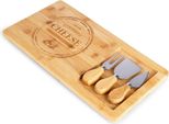 Tagliere Per Formaggi, Salumi, Snack, Antipasti + Set Di Coltelli In Regalo
