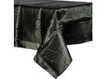 Tovaglia Foglie Verde Scuro Verde Bottiglia Decorazione Ornamento 220X150 Cm
