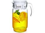 Brocca Per Bevande, Acqua, Succhi, Limonata, Vetro Con Coperchio, Grande, 2 L