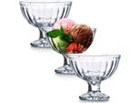 3 Bicchieri In Vetro Per Dessert Gelato Set Di Bicchieri Con Stelo
