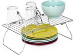 Scaffale Da Cucina In Metallo Per Piano Di Lavoro, Scaffale Pieghevole, Supporto Organizer